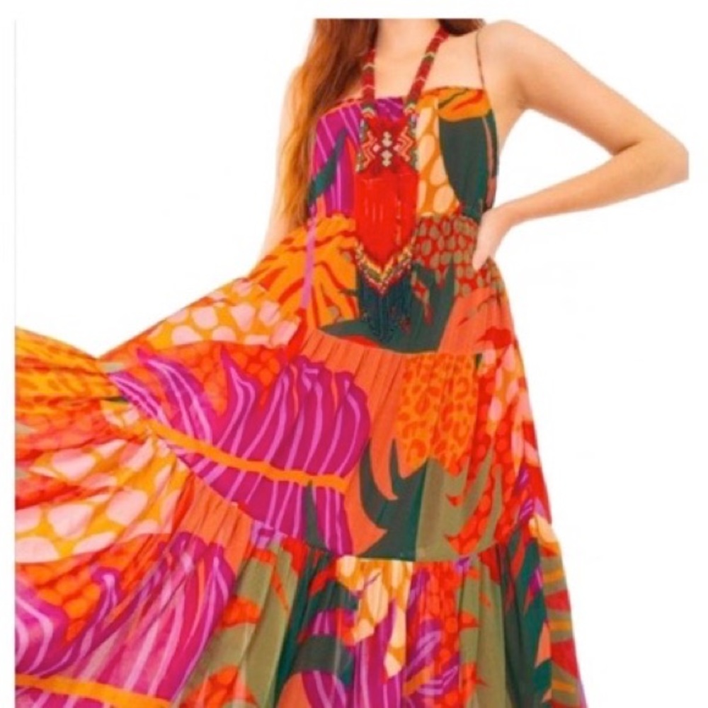 COPY - Farm Rio Printed Mid Dress